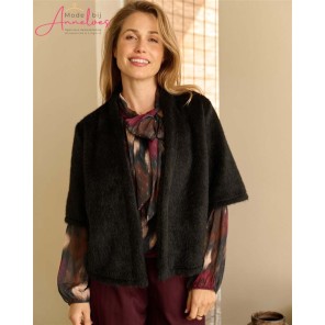 FOS Gilet Lia Alpaca 7878 Zwart FOS Gilet Lia Alpaca 7878 Zwart